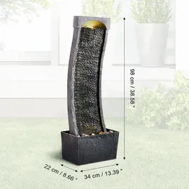 Teamson Home Gartenbrunnen, Schwarz
