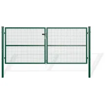 casanoov Doppelflügeltor 306 x 131 cm Grün/Metall