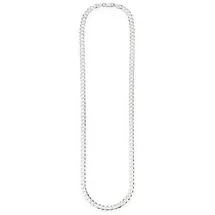 Bruno Banani Kette ohne Anhänger BRUNO BANANI "Schmuck Geschenk Silber 925 Halsschmuck Halskette Panzerkette" Gr. 55, silber (silberfarben), Halsketten, Herren, 55, Silber 925 (Sterlingsilber), B: 5mm, B:5mm