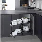 Kesseböhmer Eckschrankbeschlag LeMans II 50 x 0 x 0 cm Grau