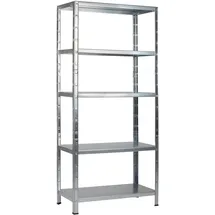 SCHULTE Regalwelt Schulte Steck-Grundregal Verzinkt 200 cm x 100 cm x 35 cm