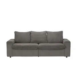 Sofa.de Big Sofa Stoff 3-Sitzer Grau