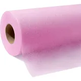 Tischdeckenrolle, Rosa, 1,1m x 30m (50g/m2), stoffähnliche Einweg-Tischdecke aus Vlies als zuschneidbare Meterware für Geburtstag, Party, Hochzeit, Biertische und Tischdeko