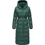Ragwear Steppmantel "Niara Long", Damen, Gr. XXXL (46), grün (tannengrün), Obermaterial: 100% Nylon, Innenfutter: 100% Polyester, Wattierung: 100% Polyester, modisch, gerade ca.