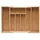 Relaxdays Besteckkasten hoch ausziehbar 38 x 6,5 x 35,5 cm Braun