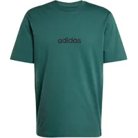 adidas Essentials Linear Single Jersey Tee Collegiate Green/Black S