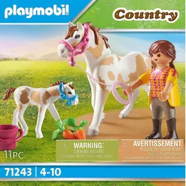 Playmobil Country Pferd mit Fohlen 71243