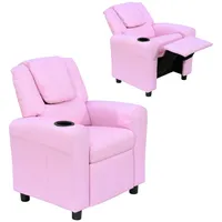 Homcom Kindersessel für 3-6 Jahre Liegefunktion Rosa 62 x 56 x 69 cm