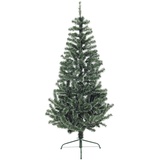 Europalms Premium-Tanne, grün-weiß, 180cm