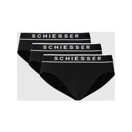 SCHIESSER 95/5 Rio-Slip Organic Cotton webgummibund schwarz S 3er Pack