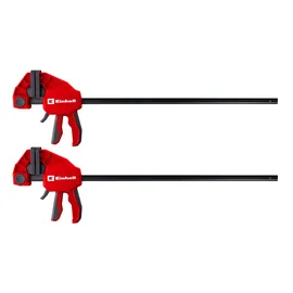 einhell accessories Einhell Einhandzwingen-Set 2 x 600 mm (Schnelllösegriff, 600 mm Spannweite, 150 kg Spannkraft, Spreizfunktion, tiefe Ausladung, werkzeugfreier Umbau)