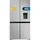 Cecotec  Bolero Coolmarket 4D 564 Side-by-Side (564 l, 1830 mm hoch, Edelstahl)