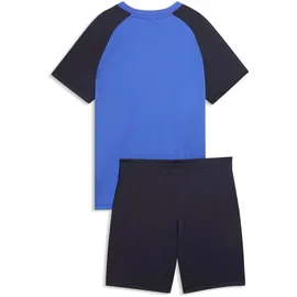 Puma Jungen Essentials No. 1 Logo Poly T-Shirt und Shorts Set 140, New Navy Blue - 140
