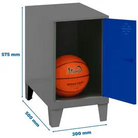 simonlocker montadas Simonrack mini Metallschrank Blau Kompakt 575x300x500 Mm
