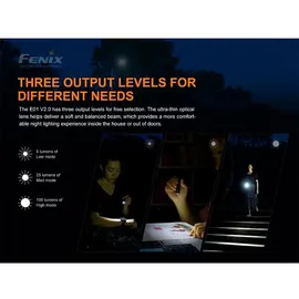 Fenix E01 V2.0 Taschenlampe - Black - 100 Lumina