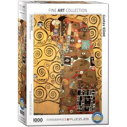 empireposter Puzzle »Gustav Klimt - Die Erfüllung - 1000 Teile Puzzle im Format 68x48 cm«, Puzzleteile