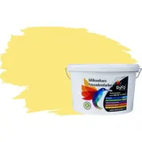 RyFo Colors Fassadenfarbe Silikonharz Fassadenfarbe Zitrone 10l, 1 L ca. 6 m2, Wasserabweisend, diffusionsfähig, schützt vor Schmutz, Algen, Pilzen gelb