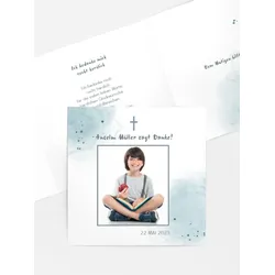Dankeskarten Konfirmation selbst gestalten mit Spruch und Fotos im Onlinedesigner bei Meine-Kartenmanufaktur.de