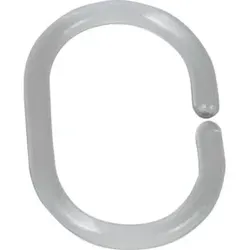 WENKO Duschvorhang-Ringe transparent,12-er Set