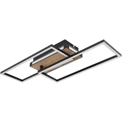 Deckenleuchte Wohnzimmerlampe Deckenlampe LED Holzoptik Dreh-Schwenkbar L 60 cm