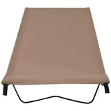 vidaXL Campingbett 180x60x19 cm Oxford-Gewebe und Stahl Taupe