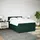 vidaXL Boxspringbett 140 x 200 cm Dunkelgrün