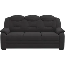 3-Sitzer COTTA "Marcus", schwarz, B:189cm H:99cm T:99cm, 100% Polyester, Sofas, Sofa mit hoher Rückenlehne