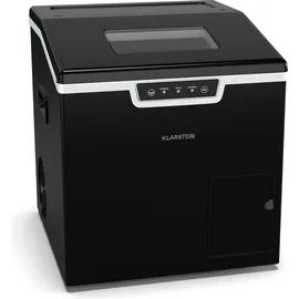 Klarstein Icefestival Cube Eiswürfelbereiter Industrie-Eiswürfelmaschine 400W 1,8 Liter 20kg/24h Schwarz