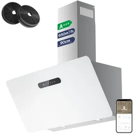 Ciarra VM9736KW Kopffreihaube 90 cm Weiß