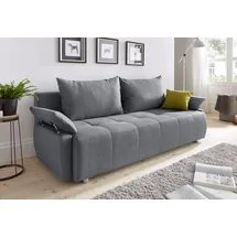 Collection AB Schlafsofa Kunstleder 2-Sitzer Grau