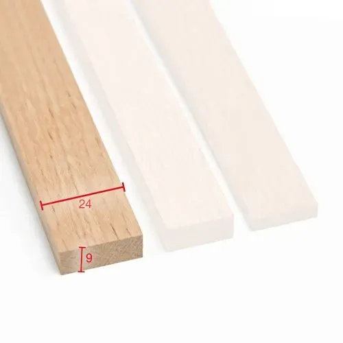 Rechteckleiste Eiche 1000mm, 9 x 24 mm