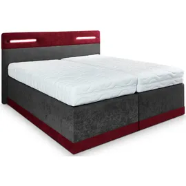 Westfalia Schlafkomfort Boxspringbett, rot