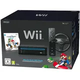 Nintendo Wii Mario Kart Pak [inkl. Mario Kart, Wii Wheel, Remote Plus Controller] schwarz (Gebraucht - OK / mindestens 1 JAHR GARANTIE)