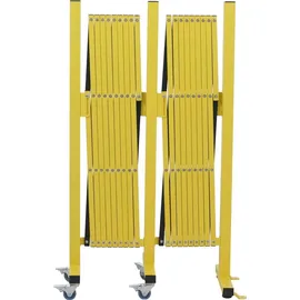 Mendler Alu Absperrgitter 110 x 500 cm Gelb/Schwarz