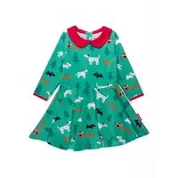 Toby Tiger Skater Kleid mit "Christmas Dog" Applikation in