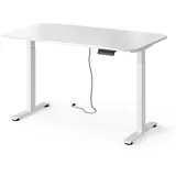 Vicco höhenverstellbarer elektrischer Schreibtisch Elevate, 140 x 80 cm 2 Motoren, Model 58652 - Weiß