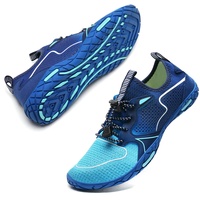 Badeschuhe Herren Damen Barfußschuhe Wasserschuhe Schwimmschuhe Strandschuhe für Surfen,Tauchen,Bootfahren,Gymnastik Fitness (19 Blau, 44EU) - 44 EU