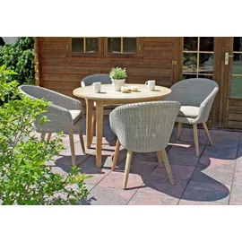 Garden Pleasure Arvada Set 5-tlg. weiß/natur