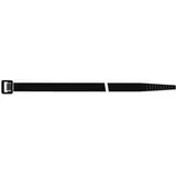SAPISELCO Kabelbinder schwarz nicht UV-stabilisiert innenverzahnt B.7,5x360mm Bündel-D.101mm 100 Stück