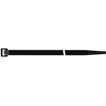 SAPISELCO Kabelbinder schwarz nicht UV-stabilisiert innenverzahnt B.7,5x360mm Bündel-D.101mm 100 Stück