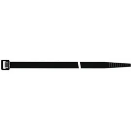 SAPISELCO Kabelbinder schwarz nicht UV-stabilisiert innenverzahnt B.7,5x360mm Bündel-D.101mm 100 Stück
