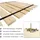 sunnypillow Rollrost Extra stark Fußteil verstellbar 120 x 200 cm