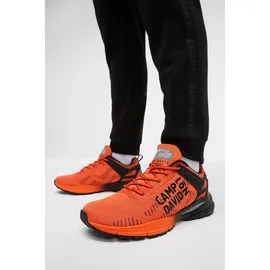 Camp David Herren, Gr. 42 signal orange, Synthetik, Textil, mehrfarbig, Schuhe Sneaker, mit Wechselfußbett