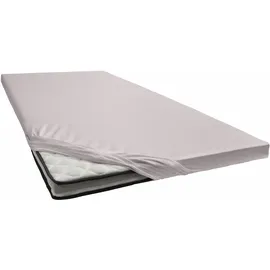 Estella Spannbettlaken für Topper Zwirnjersey 140 x 200 - 160 x 200 cm platinfarben