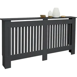 ML-Design ECD Heizkörperverkleidung Landhausstil 152x19x82 cm Anthrazit MDF lackiert