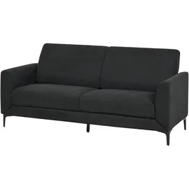 Beliani Sofa 3-Sitzer Fenes Stoff Schwarz