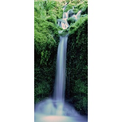 PAPERMOON Fototapete „Zaragoza Falls – Türtapete“ Tapeten Gr. B/L: 0,9 m x 2 m, bunt Fototapeten Natur