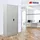 Proregal Flügeltürenschrank ELEPHANT Metall Aktenschrank abschließbar 180x80x40cm Stahl 4 Ebenen Stahlschrank Lichtgrau Werkstattschrank