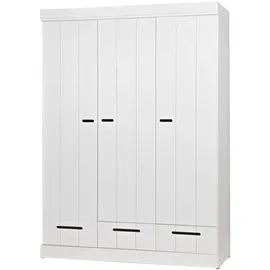 Woood Kleiderschrank Connect 140 x 195 x 53 cm Weiß