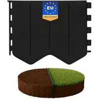 GARDENIX Flexible Rasenkante Schwarz 20.6m - Kunststoff Mähkante zum einschlagen - Rasenkantenband Beetabgrenzung Beetbegrenzung Langlebig